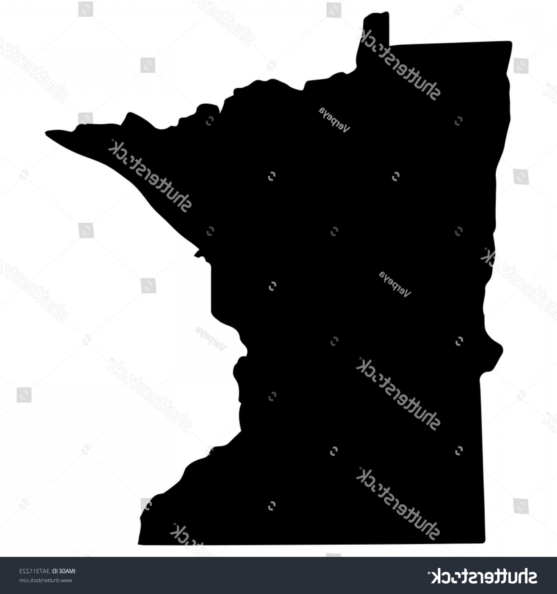 Vector Map Minnesota Isolated Illustration Black Soidergi 1800x1920 Vector Map Minnesota Isolated Illustration Black Soidergi