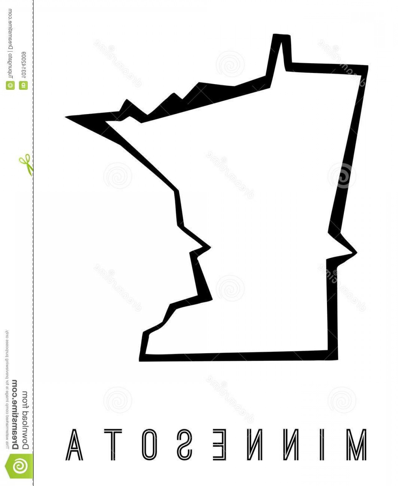 1278x1560 Minnesota Map Outline Us State Shape Sharp Polygonal Geometric
