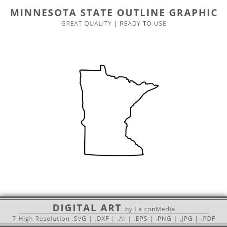 794x794 Minnesota Minnesota State Outline Minnesota State Etsy