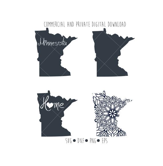 570x578 Minnesota Outline Vector Clipart Minnesota State Digital Etsy