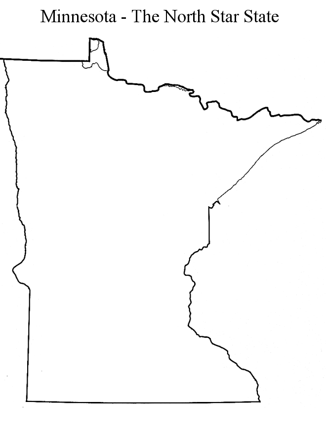 660x900 Minnesota Map Clipart