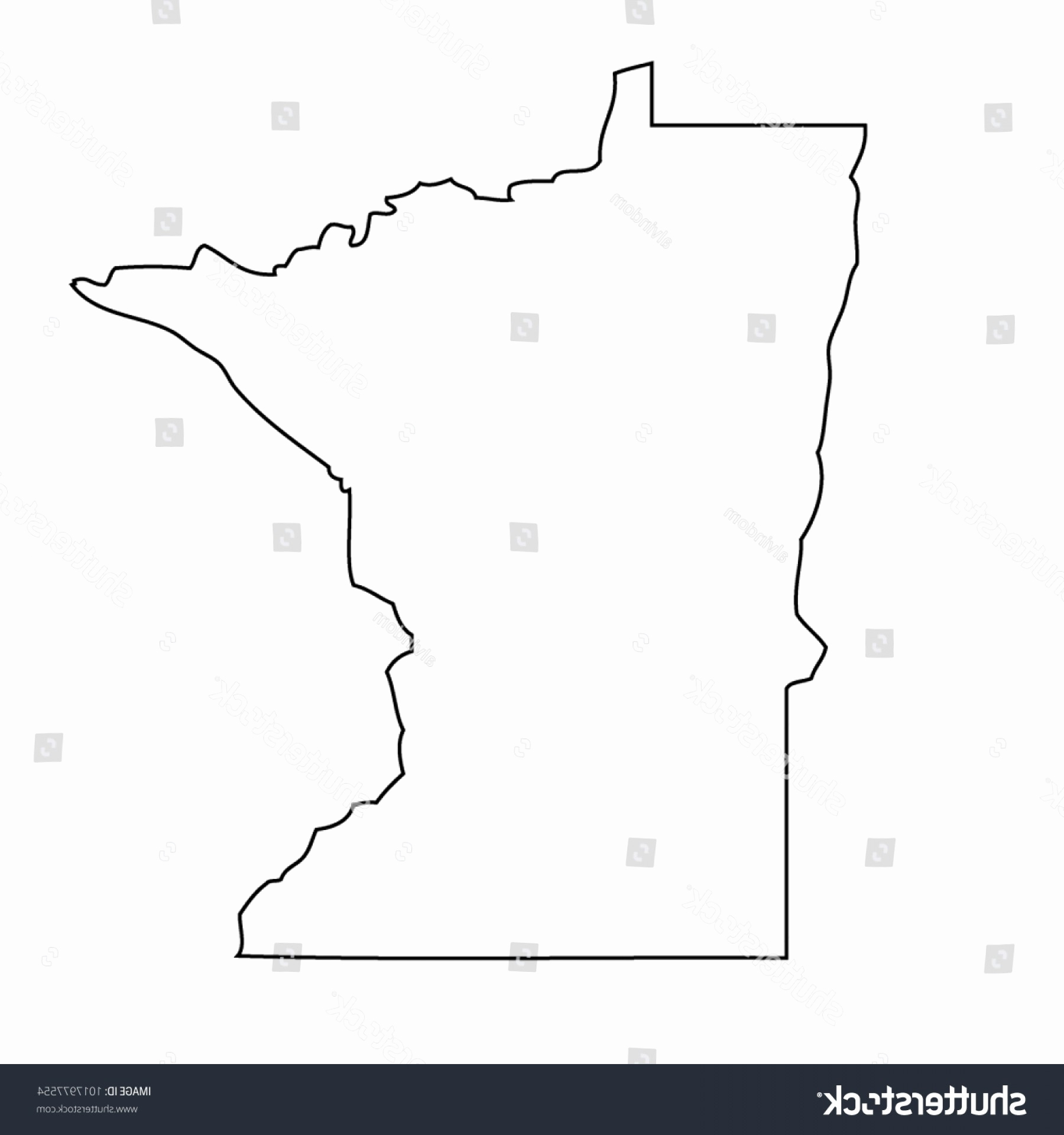 Minnesota State Outline Vector at Vectorified.com | Collection of ...