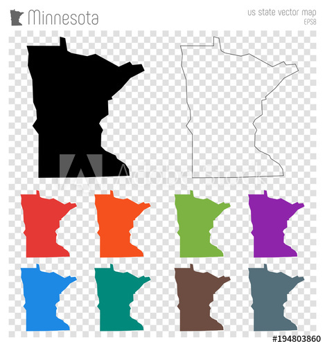 Minnesota High Detailed Map Us State Silhouette Icon Isolated 469x500 Minnesota High Detailed Map Us State Silhouette Icon Isolated