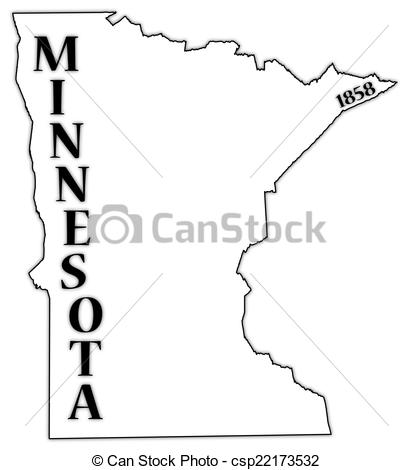 Minnesota State And Date A Minnesota State Outline 413x470 Minnesota State And Date A Minnesota State Outline