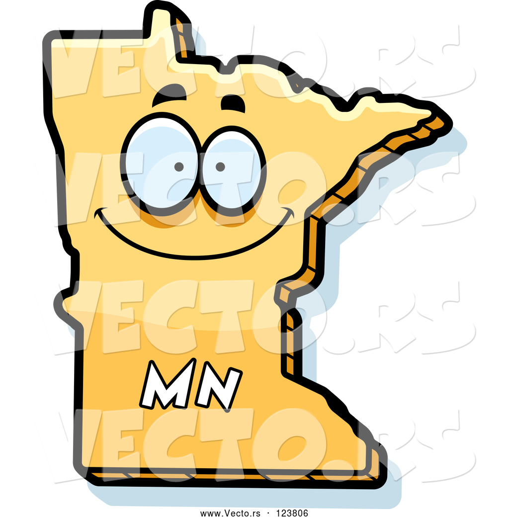 Vector Of Happy Cartoon Yellow Minnesota State Character 1024x1044 Vector Of Happy Cartoon Yellow Minnesota State Character