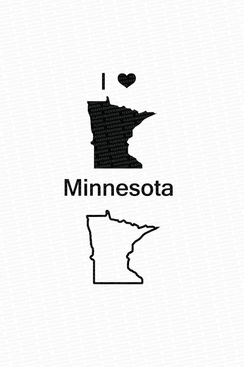 794x1191 Minnesota Vector State Clipart Minnesota Clip Art Minnesota Etsy