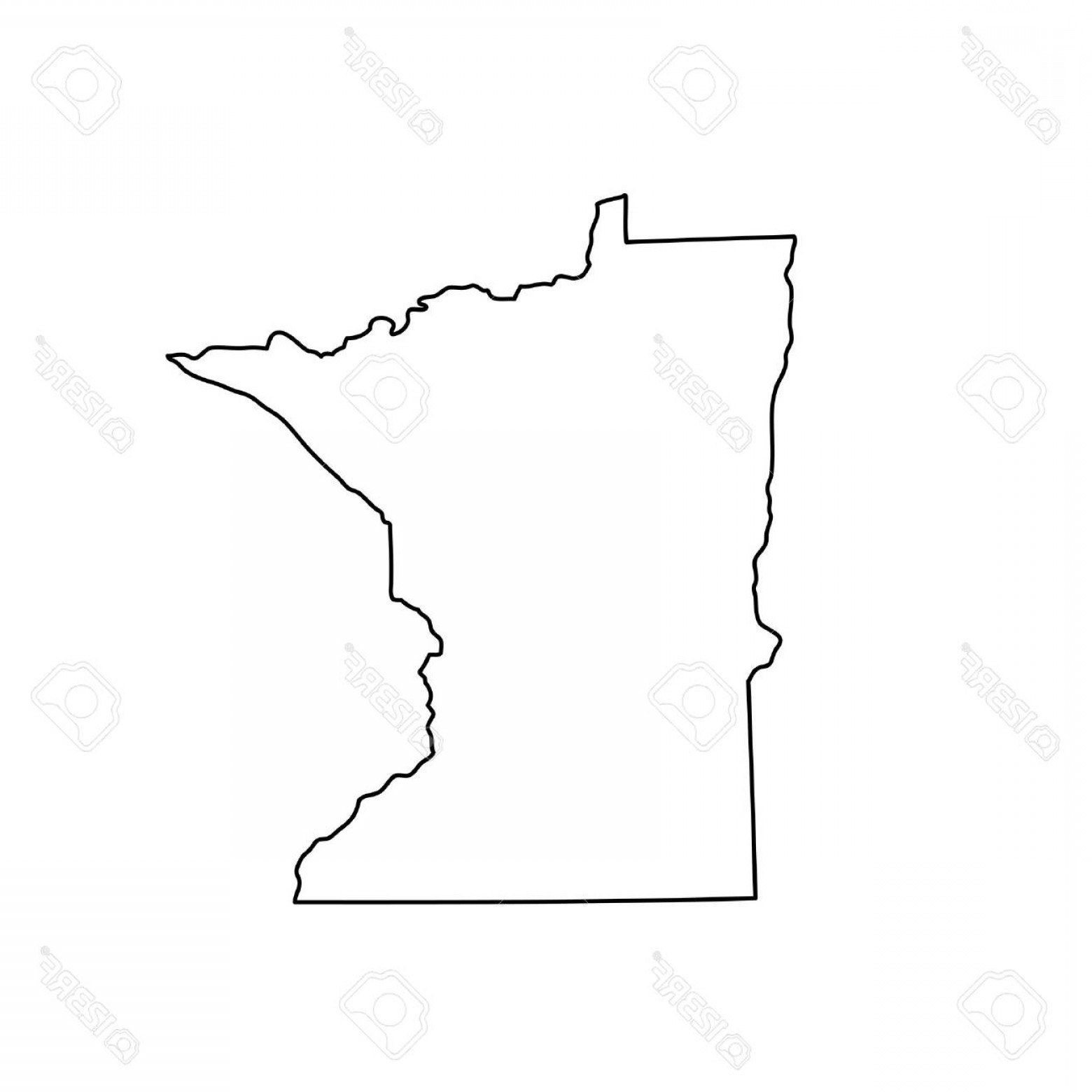 1560x1560 Photostock Vector Map Of The U S State Minnesota Soidergi