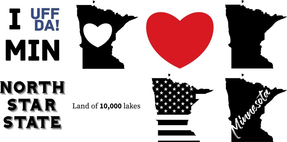 991x490 Minnesota Us State Map