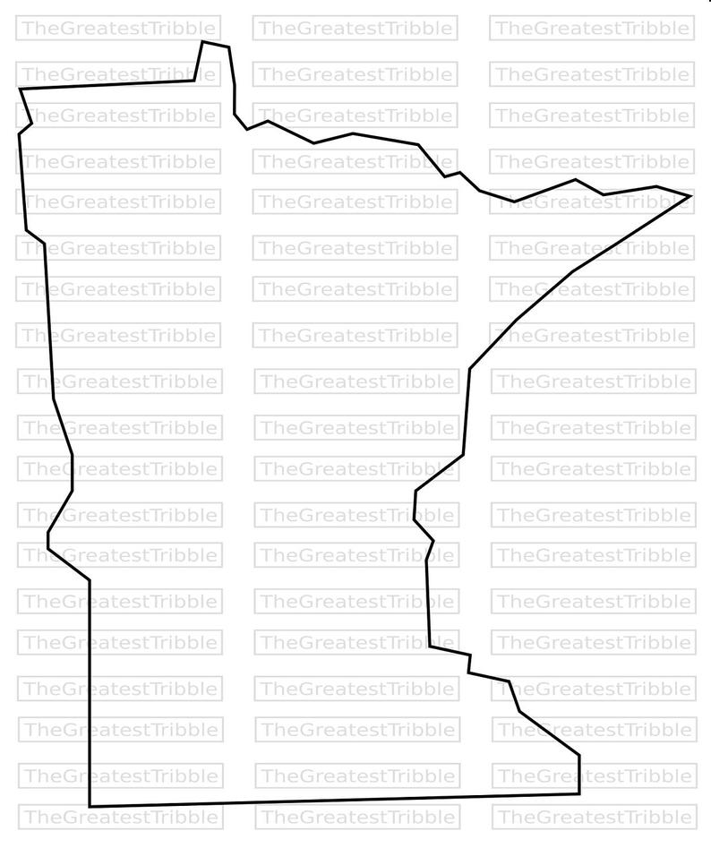 794x947 Minnesota State Map Png Vector Graphic Clip Art Etsy