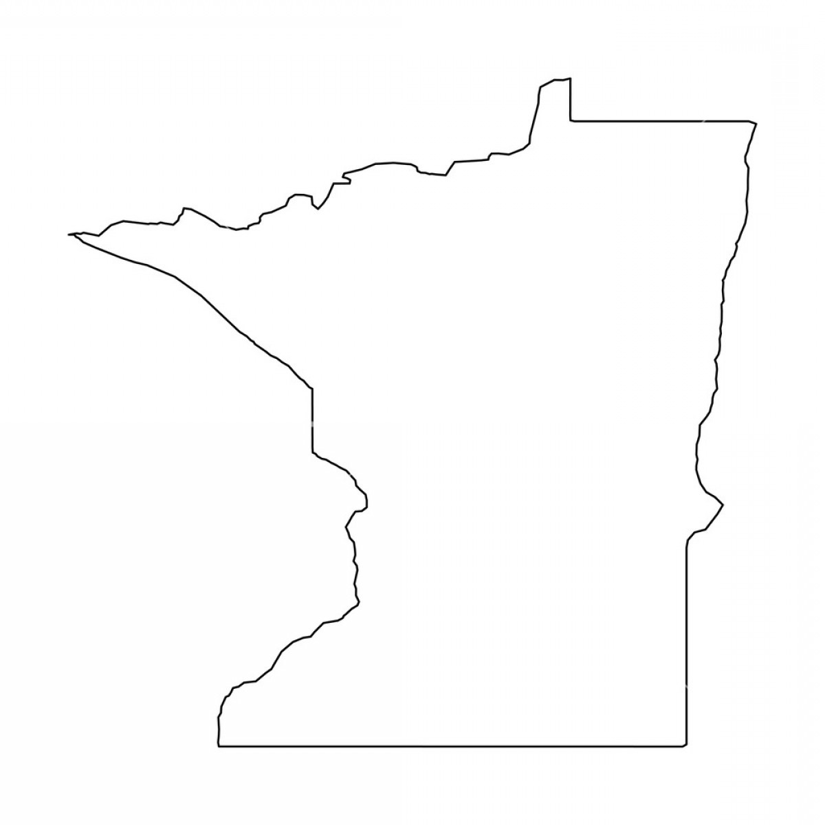 Minnesota Vector Outline At Vectorified Com Collection Of Minnesota Vector Outline Free For