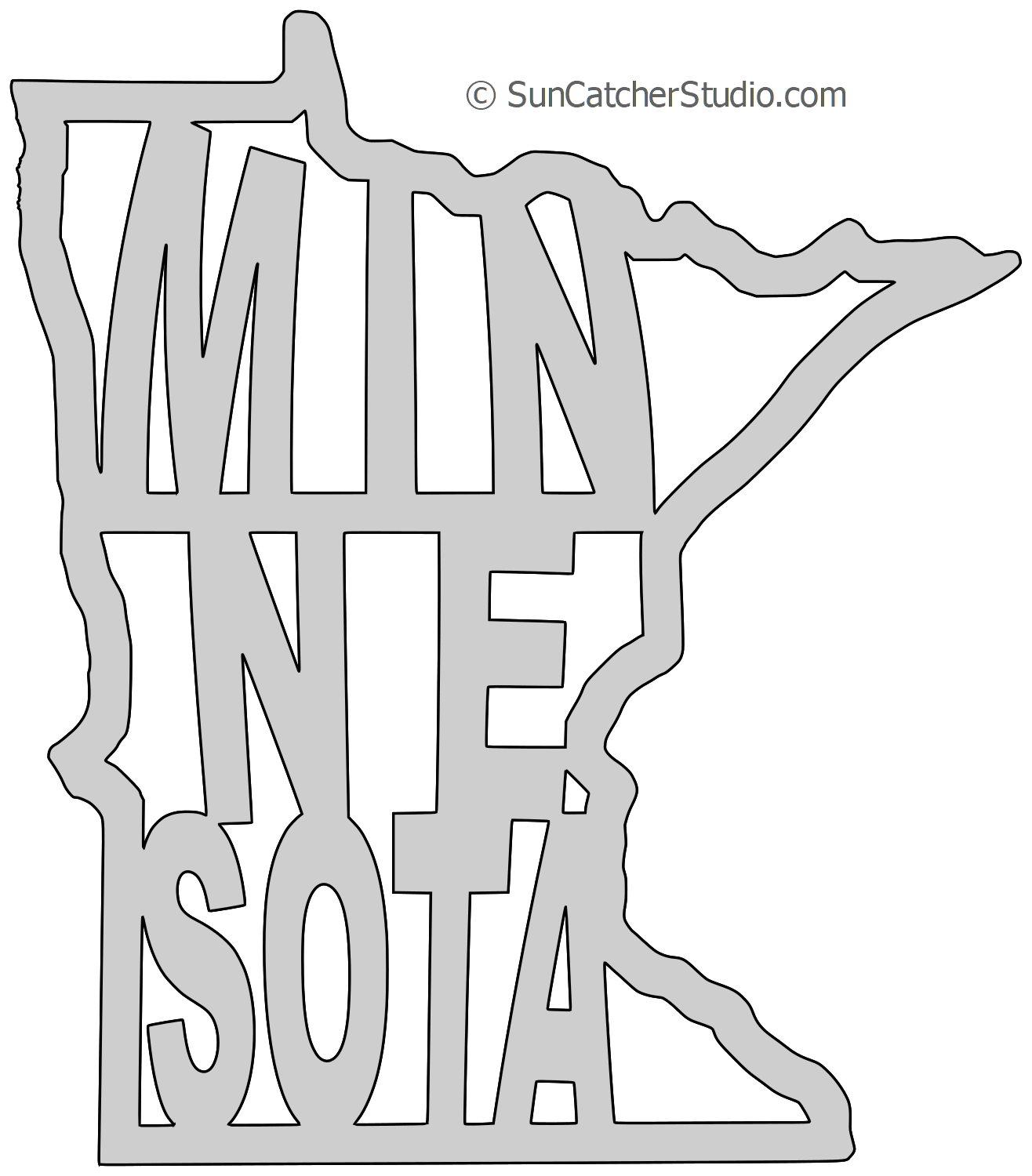Minnesota Vector Outline at Vectorified.com | Collection of Minnesota