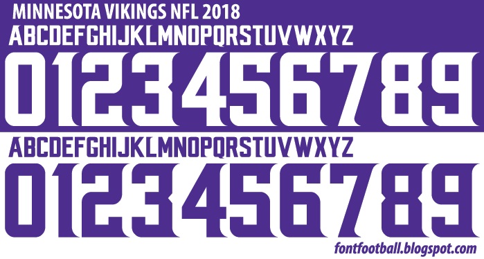 699x374 Font Football Font Vector Minnesota Vikings Nfl Kit
