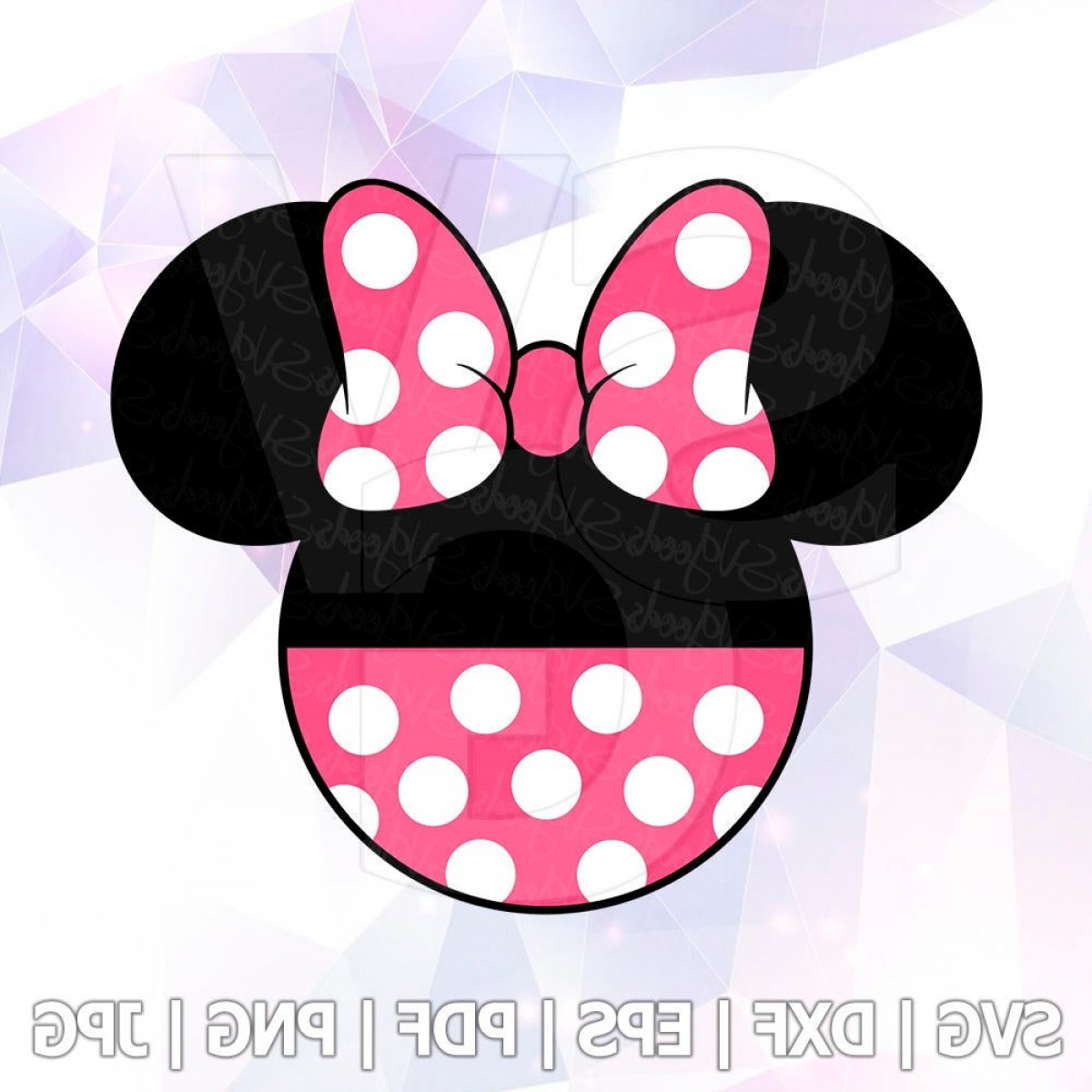 1200x1200 Minnie Mouse Pink Bow Cricut Handandbeak