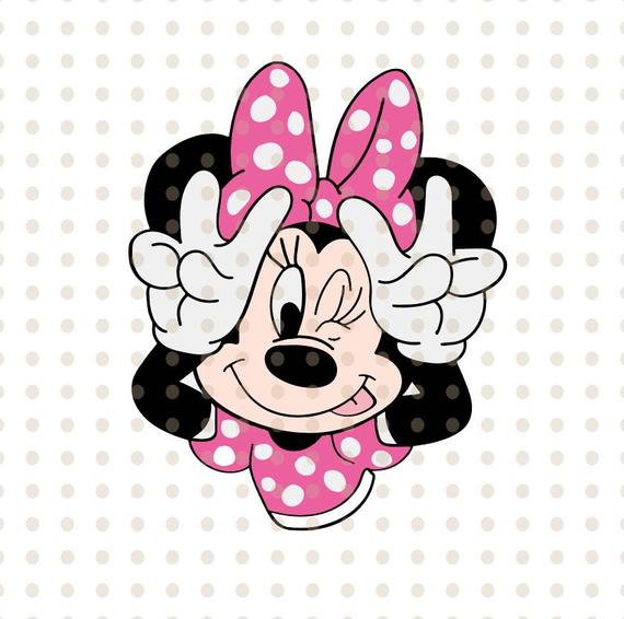 570x566 Minnie Mouse Instant Download Minnie Mouse Head Vector Etsy