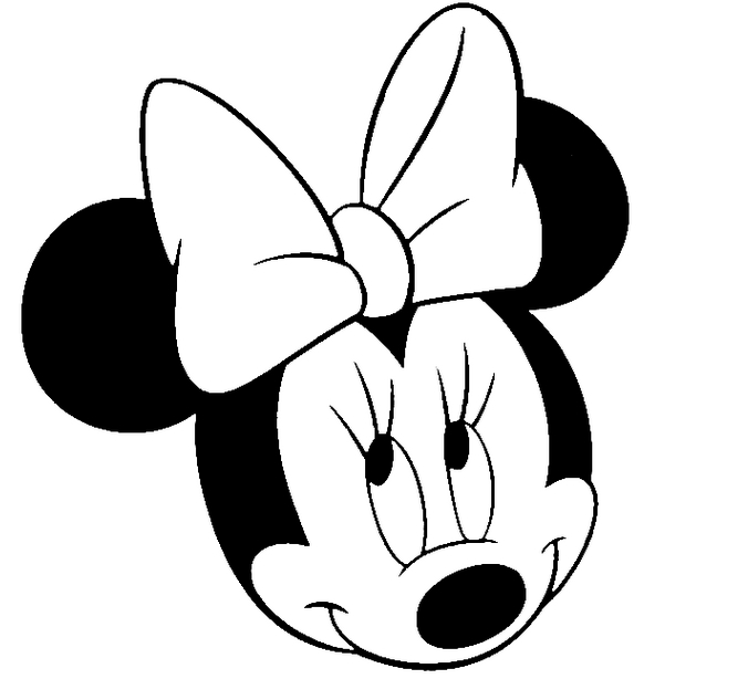 676x614 Minnie Mouse Head Minnie Mouse Bow Md Free Images