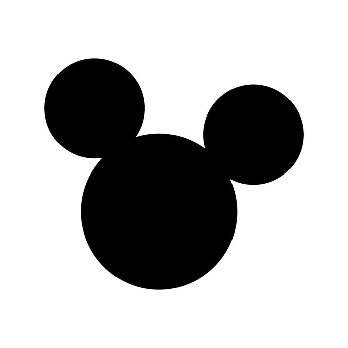 690x690 Mickey Mouse Ears Silhouette Vector
