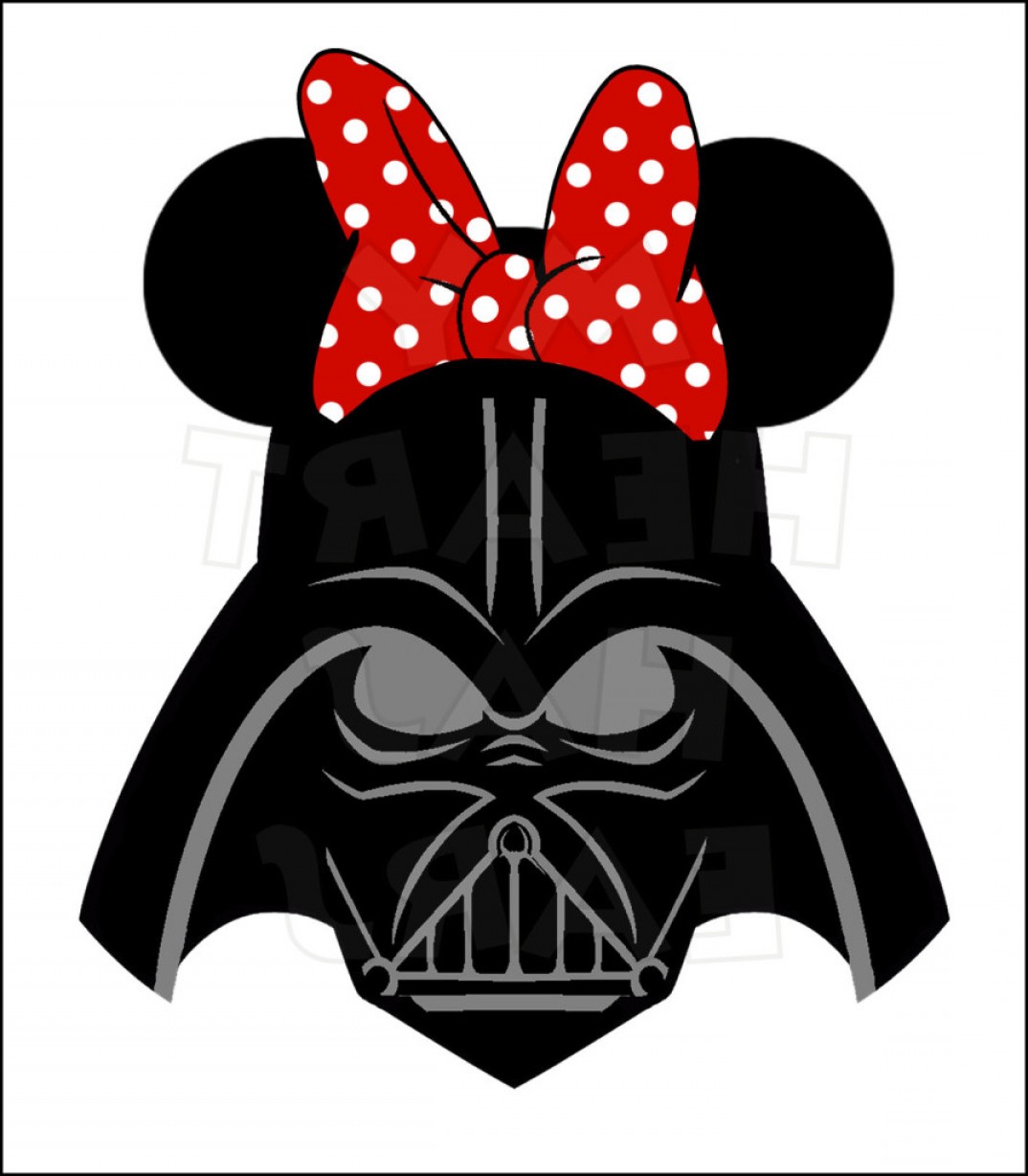 1074x1228 Darth Vader With Minnie Mouse Ears Instant Download Digital Clip