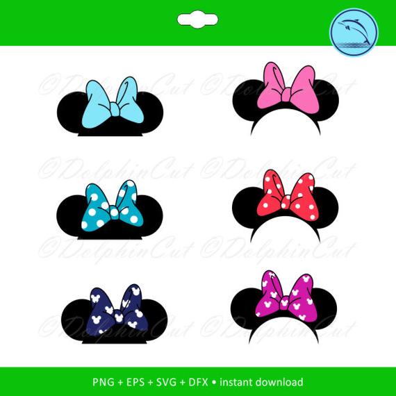 570x570 Minnie Mouse Ears Disney Silhouette For Cutting Scrapbooking Etsy
