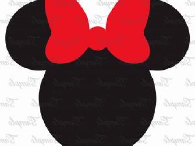 640x480 Minnie Mouse Head Vector