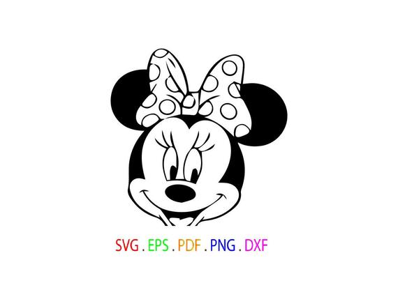 570x429 Minnie Mouse Minnie Mouse Head Vector Minnie Mouse Cut Etsy