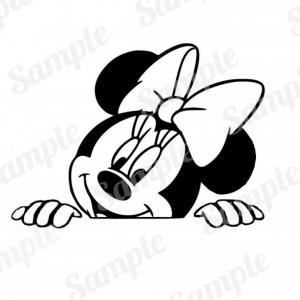 300x300 Peeking Minnie Mouse Png Digital Geekchicpro