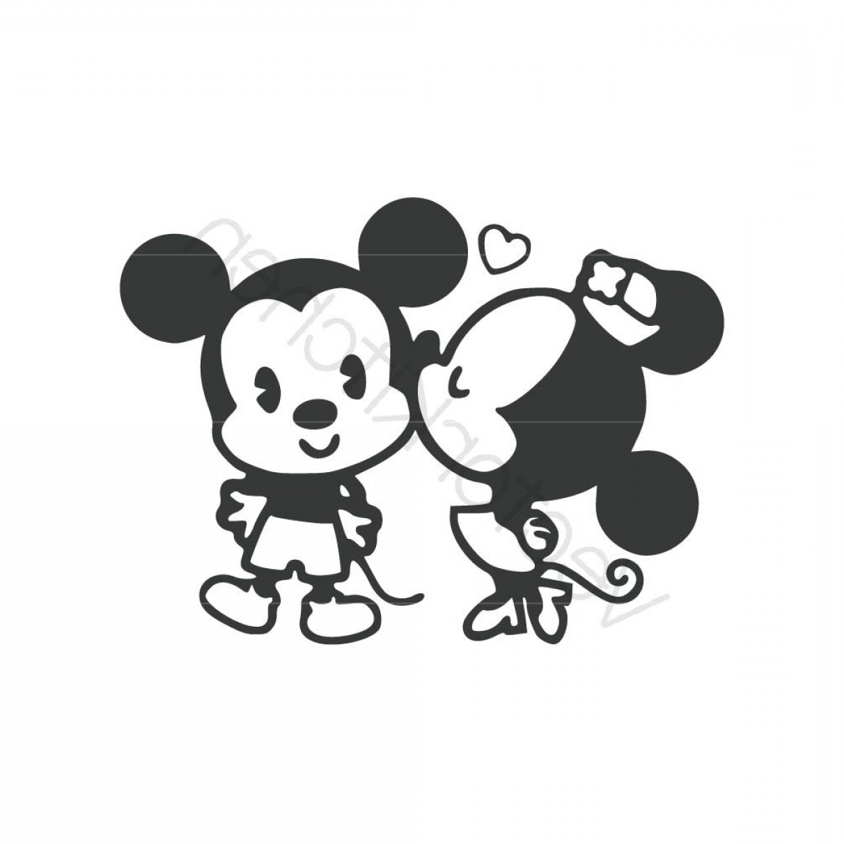 1212x1212 Mickey And Minnie Silhouette Vector Soidergi