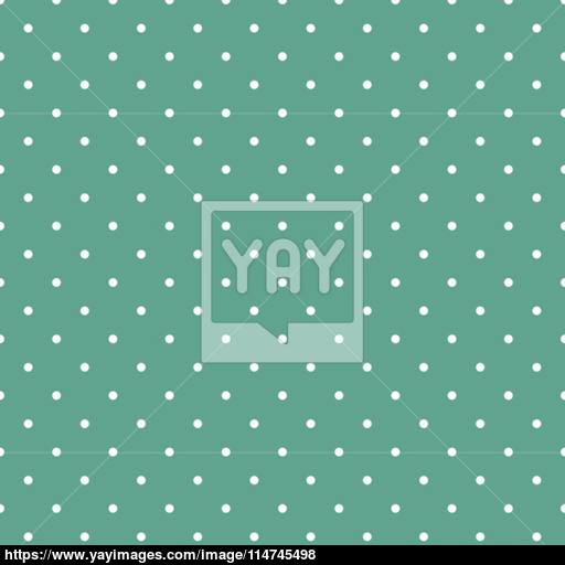 512x512 Tile Vector Pattern With White Polka Dots On Mint Green Background