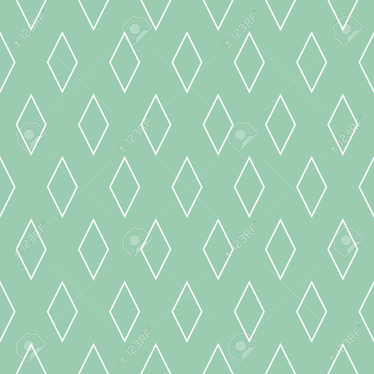 1300x1300 Good Tile Vector Pattern Or Mint Green And White Wallpaper