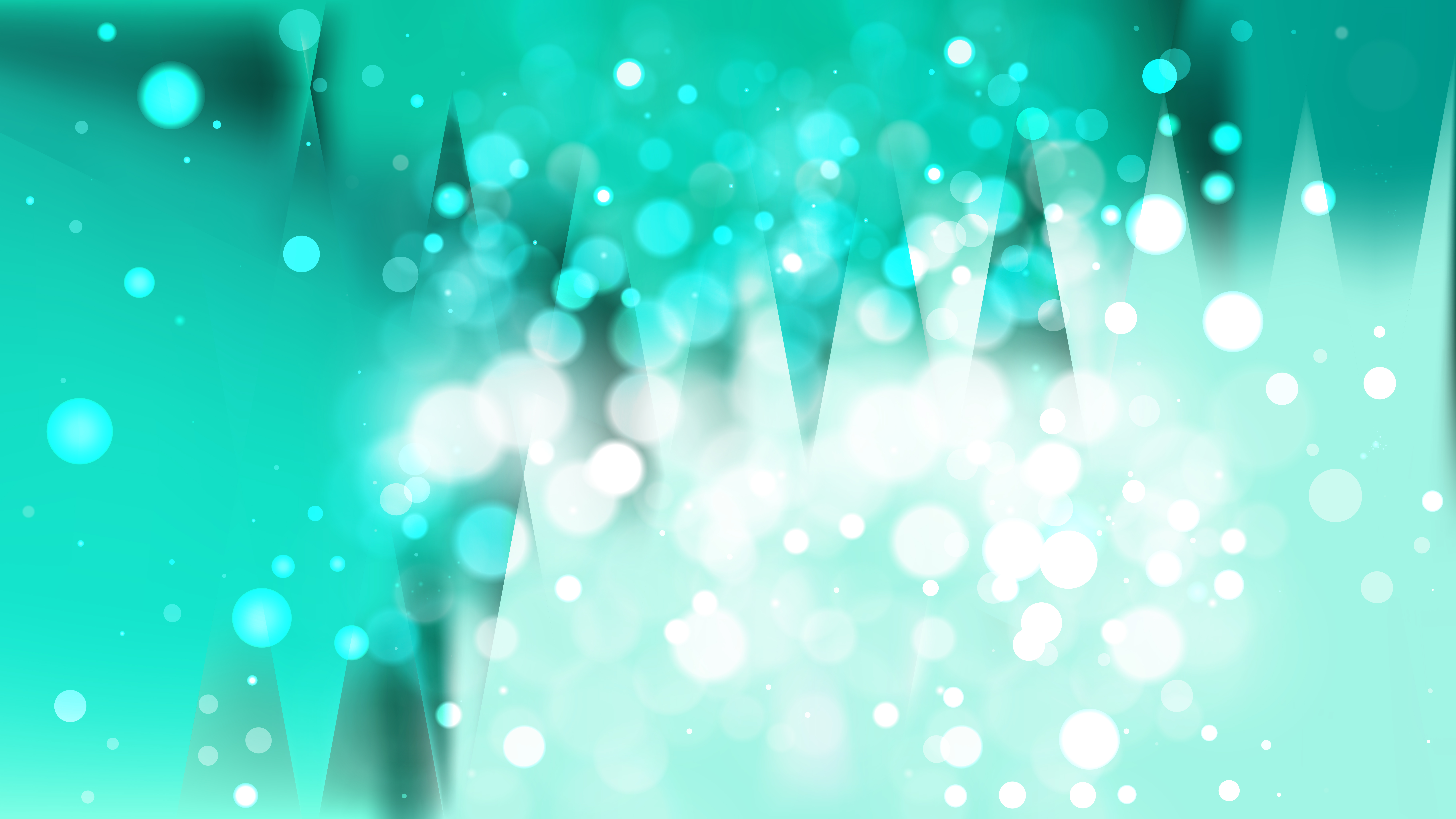 8000x4500 Abstract Mint Green Bokeh Defocused Lights Background Vector