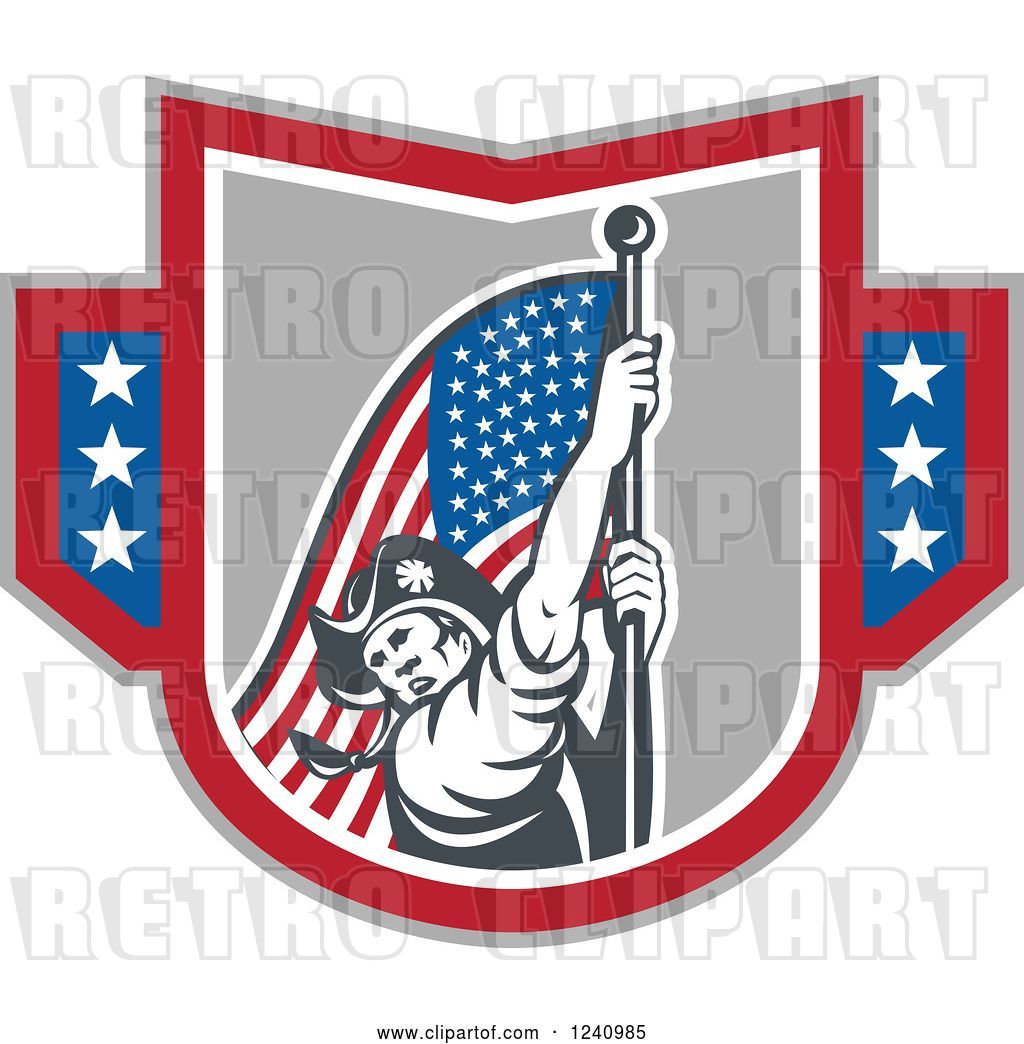 1024x1044 Vector Clip Art Of Retro American Revolutionary Soldier Patriot