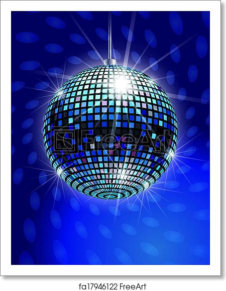 450x580 Free Art Print Of Mirror Disco Ball Vector Freeart