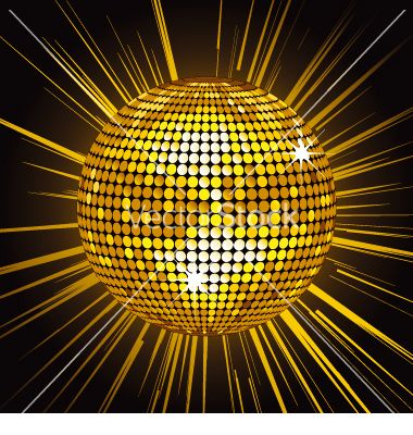380x400 Gold Mirror Ball Vector Gzhel In Gold, Golden Glitter