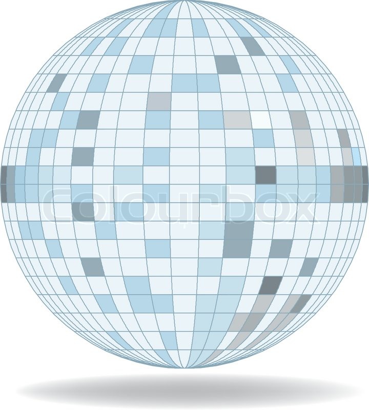 720x800 Mirror Ball Vector Stock Vector Colourbox
