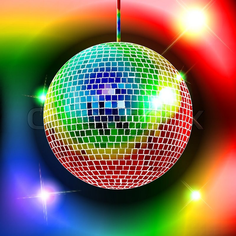 800x800 Mirror Disco Ball Vector Illustration Stock Vector Colourbox