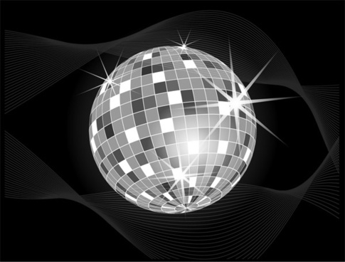 485x368 Disco Ball Vector Art Free Vector Download