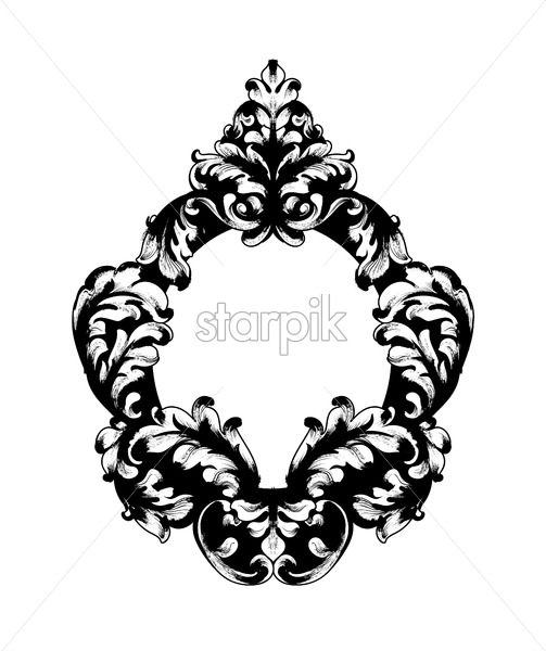 Vintage Baroque Mirror Frame Vector French Luxury Rich Intricate 503x600 Vintage Baroque Mirror Frame Vector French Luxury Rich Intricate
