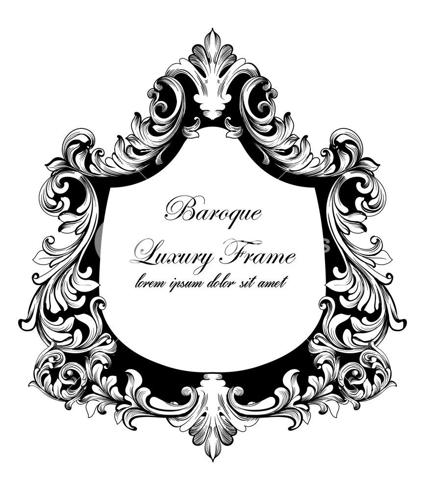 Baroque Mirror Frame Vector French Luxury Rich Intricate 867x1000 Baroque Mirror Frame Vector French Luxury Rich Intricate