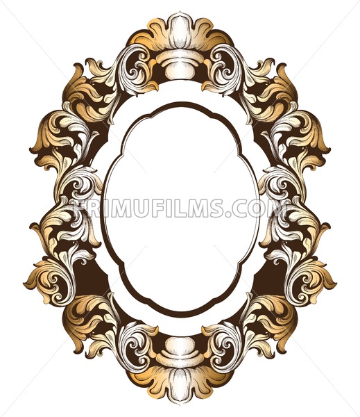 Baroque Golden Mirror Frame Vector French Luxury Rich Intricate 519x600 Baroque Golden Mirror Frame Vector French Luxury Rich Intricate