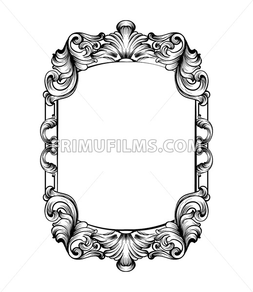 Baroque Mirror Frame Vector Imperial Decor Design Elements Rich 519x600 Baroque Mirror Frame Vector Imperial Decor Design Elements Rich