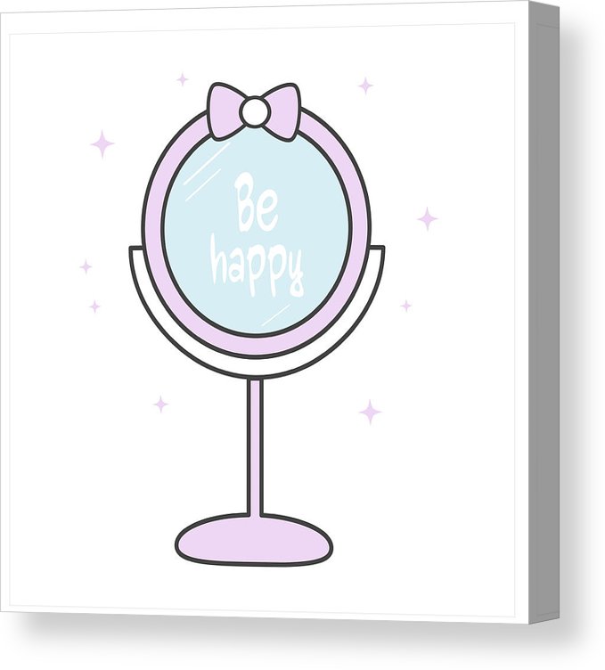 679x752 Cute Hand Drawn Be Happy Lettering Inspirational Quote On Violet