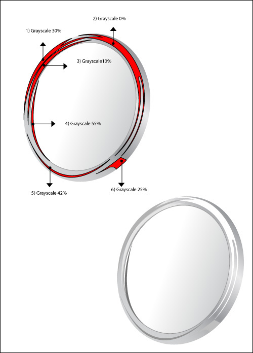 500x696 Draw A Shiny Make Up Mirror With Adobe Illustrator