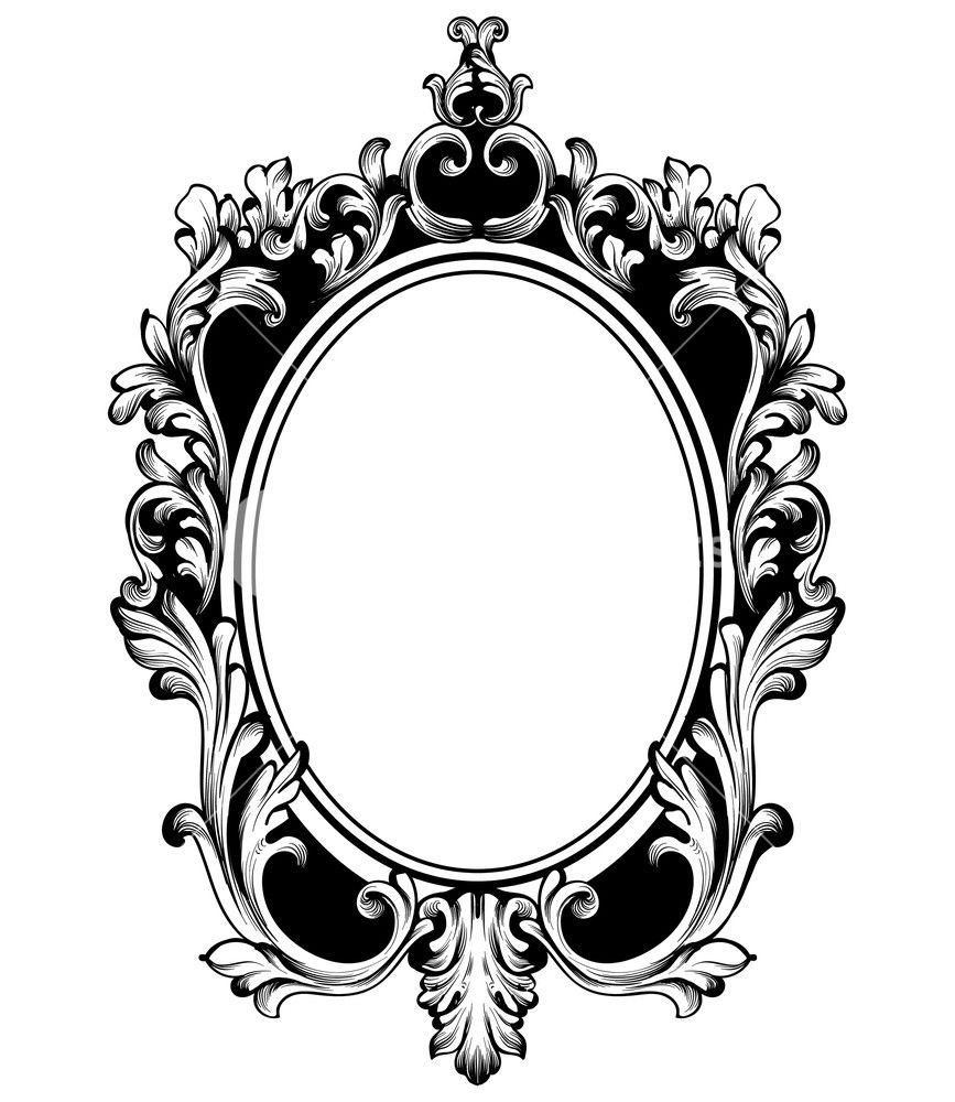 867x1000 Home Decor Home Decor In Vintage Frames, Mirror Vector