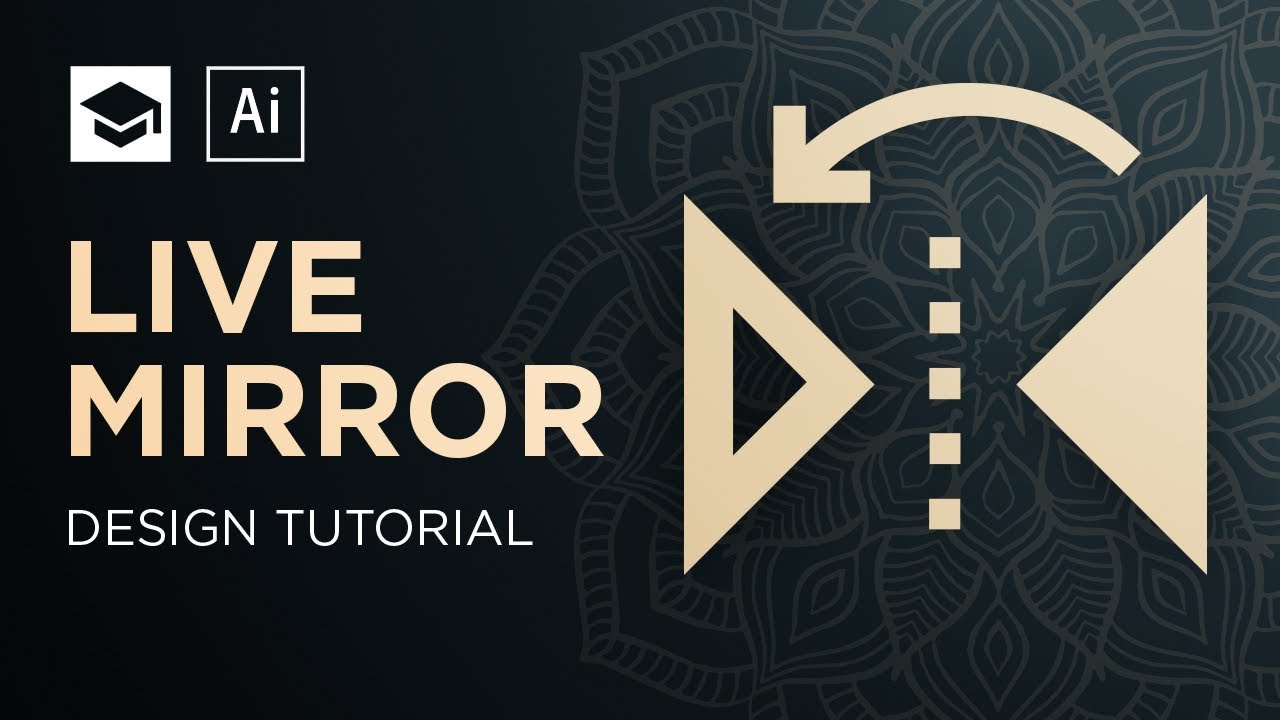 1280x720 How To Make A Symmetric Design Live Mirror Adobe Illustrator