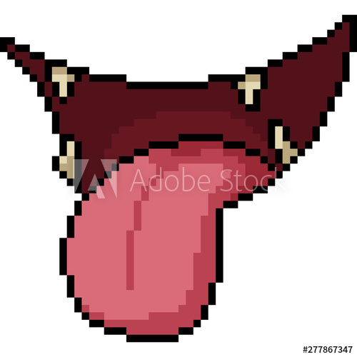500x500 Vector Pixel Art Mischief Mouth