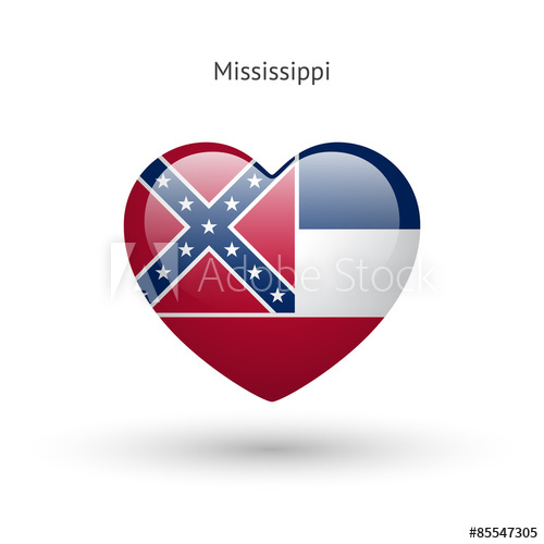 500x500 Love Mississippi State Symbol Heart Flag Icon