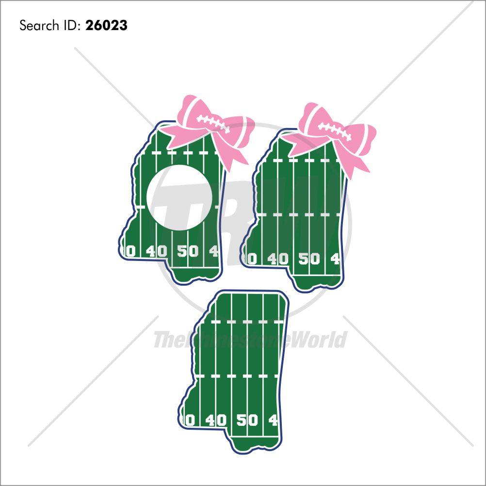 1002x1002 Mississippi Football State Vector