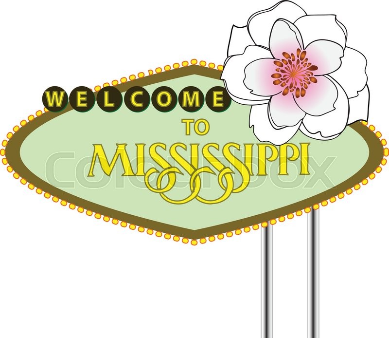 800x694 Creative Road Stand Mississippi State, Stock Vector Colourbox