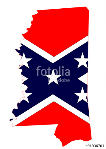 356x500 Mississippi Map And Confederate Flag Stock Image And Royalty Free