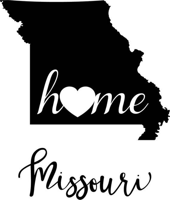 570x669 Missouri State Map Digital Png Vector Etsy
