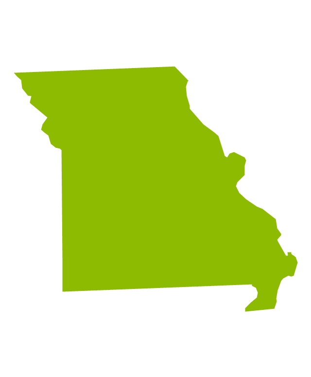 640x775 Collection Of 'missouri Silhouette' Download More Than Images